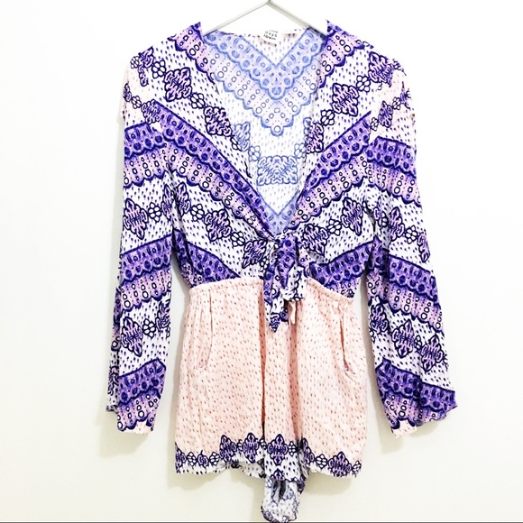 Some Days Lovin’ Pink and Purple Romper Playsuit - Picture 5 of 8